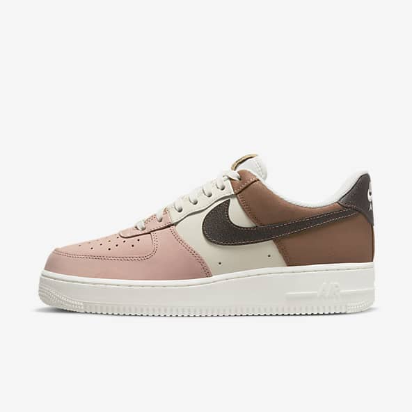 pink leather air force ones