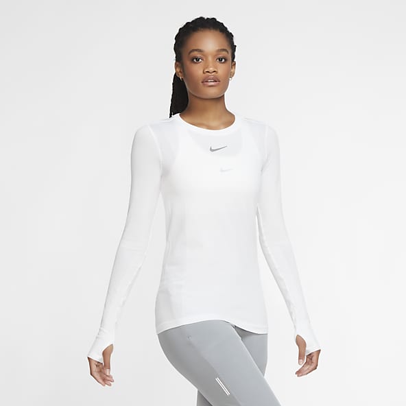 nike white long sleeve women's