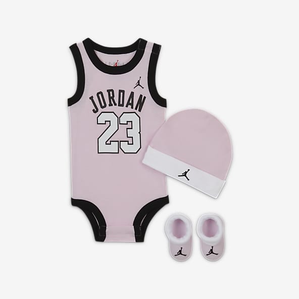 NikeJordan Baby (6-12M) Bodysuit, Hat and Booties Box Set