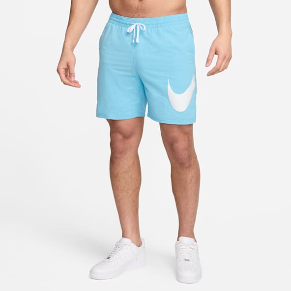 Nike blue and white shorts deals