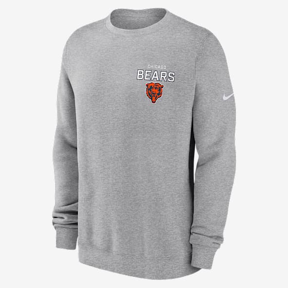 Chicago Bears Draw Block Club Sudadera de cuello redondo sin cierre Nike de la NFL para hombre
