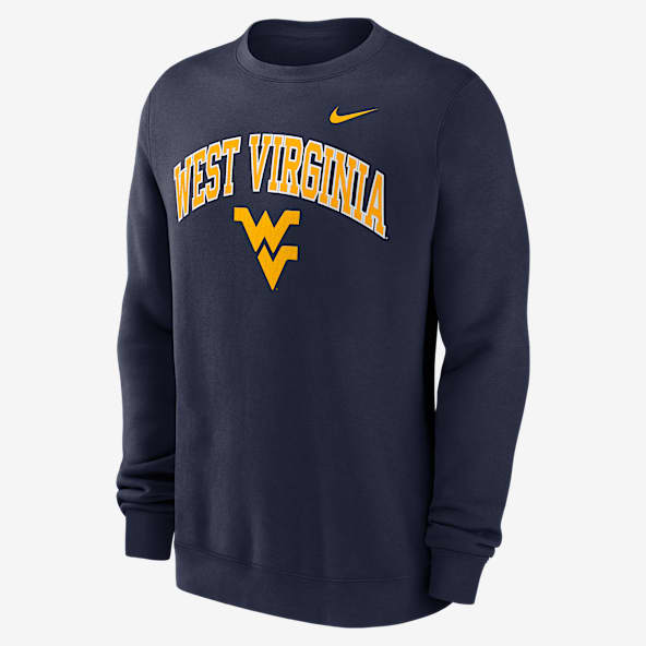 West Virginia Arch Men's Nike College Pullover Crew