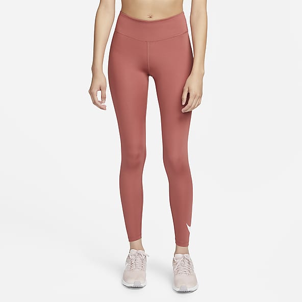 Femmes Taille Mi-Basse Rouge Legging. Nike FR