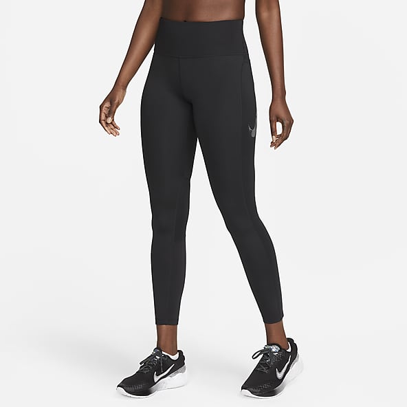 Nike Pro 365 7/8-legging met mesh vlak en hoge taille voor dames