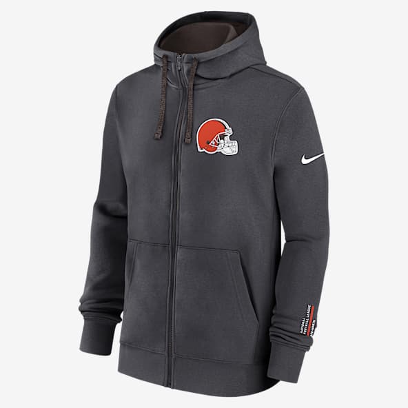 Cleveland Browns Playbook Page Club Men's Nike NFL Full-Zip Hoodie