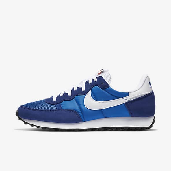 blue black nike shoes