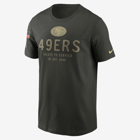 San Francisco 49ers Salute to Service Sideline Primary Edge Men's Nike Dri-FIT NFL T-Shirt