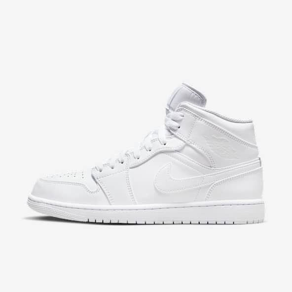 white jordans high tops