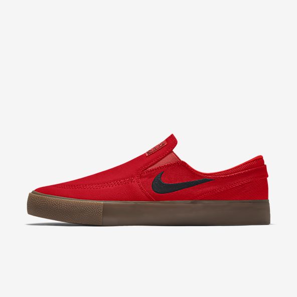nike all red shoes