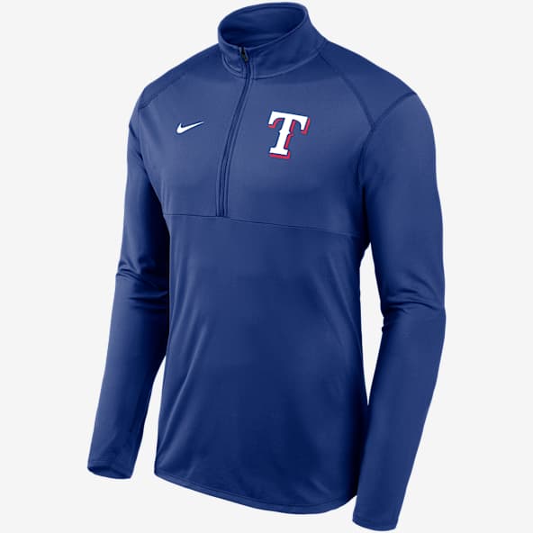 Texas Rangers Team Logo Element Men's Nike Dri-FIT MLB Half-Zip Top