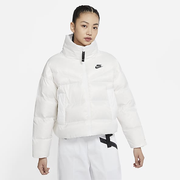 nike coat white