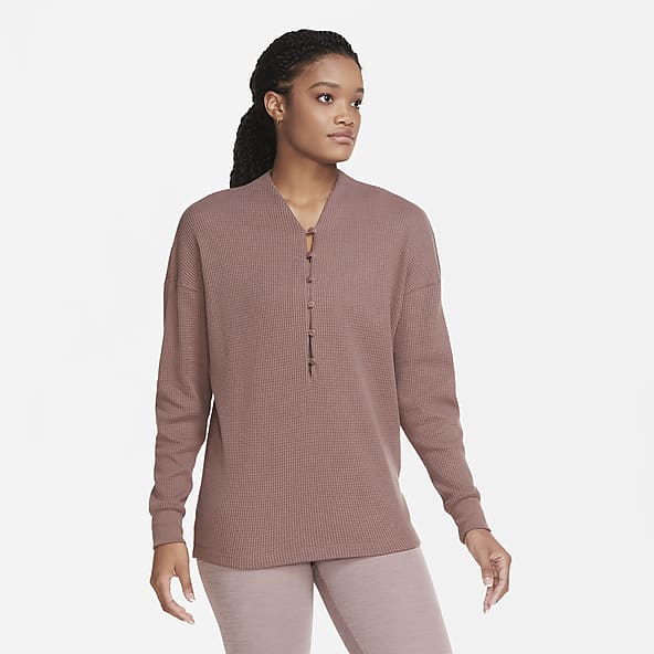 nike women's yoga long sleeve shirt