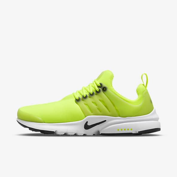 nike yellow air presto sports shoes for men