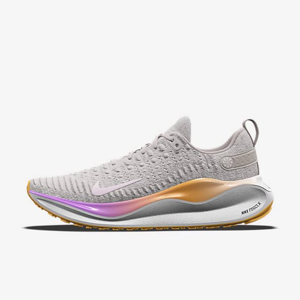 Nike Womens Odyssey React 2 Flyknit Fitness Running Shoes Purple 9 Medium  (B,M) 