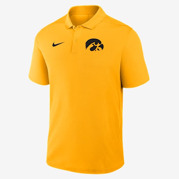 Iowa Primetime Victory Primary Logo Men's Nike Dri-FIT College Polo