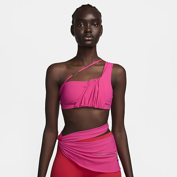 Nike Swoosh Luxe Sports Bra Pink Oxford/Light Soft Pink