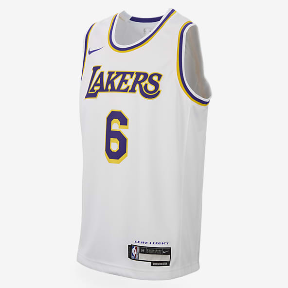 Maillot De Basket Enfant Los Angeles Lakers 2019-20 LeBron James 23# Blanc  Association Edition Swingman