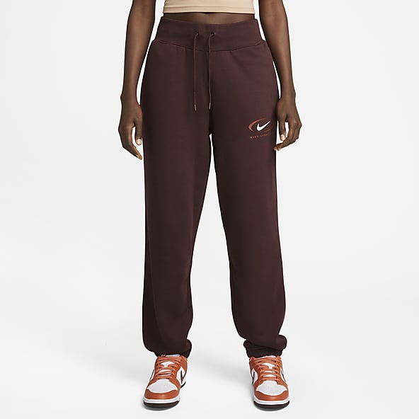 (WMNS) Nike Logo high-waisted nine-point inner pants 'bronze' DM7024-246