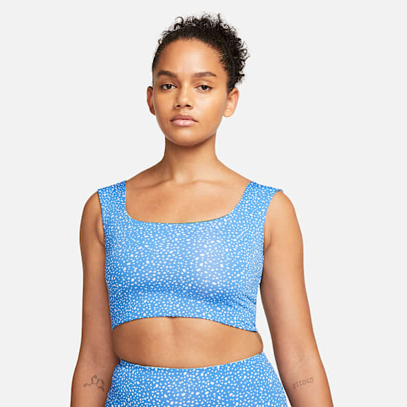 Nike Top cropped de natación reversible para mujer