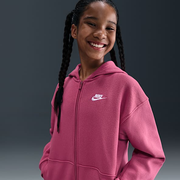 Nike Sportswear Club Fleece Big Kids' Oversized Full-Zip Hoodie