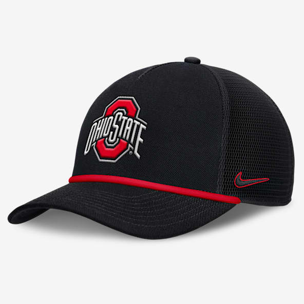 Ohio State Primetime Rise Men's Nike College Trucker Adjustable Hat