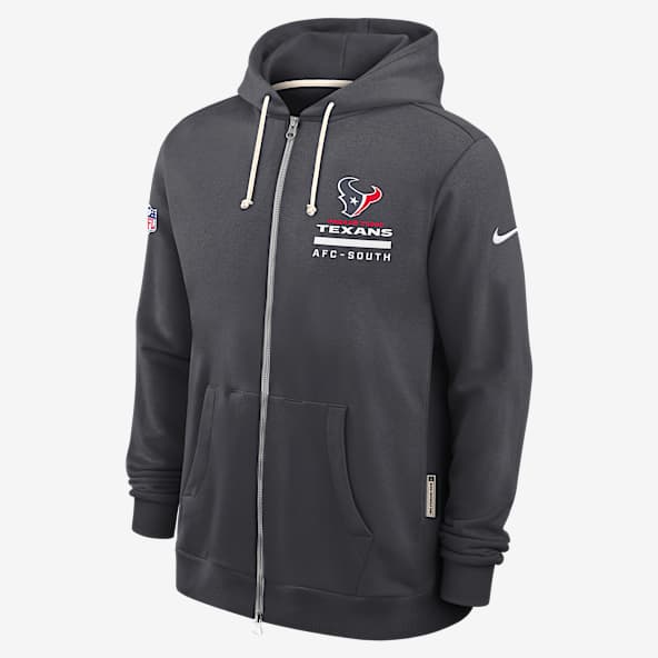 Houston Texans Utility Player Sideline Sudadera con gorro Nike Dri-FIT de la NFL de cierre completo para hombre
