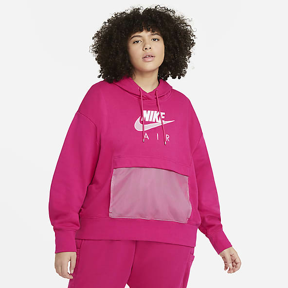 plus size nike lace up hoodie