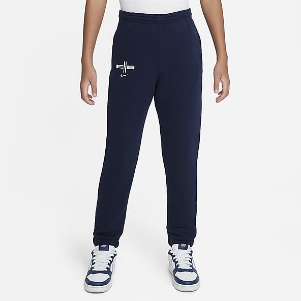 Nike Sweatpants Youth Medium M Blue Flare Leg Pockets Drawstring Girls