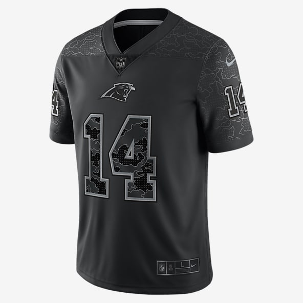 Men's Nike D.J. Moore Black Carolina Panthers Rflctv Limited Jersey