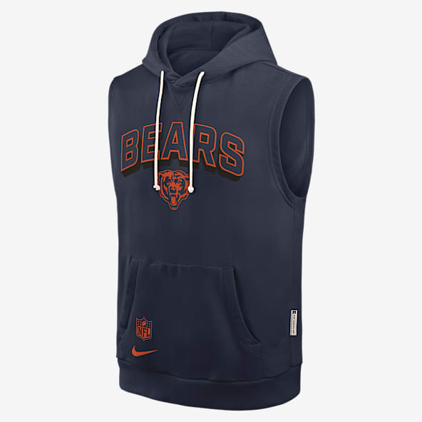Chicago Bears Sideline Men's Nike Dri-FIT NFL Sleeveless Pullover Hoodie