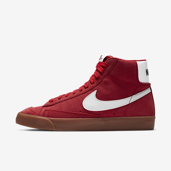 black and red nike blazers