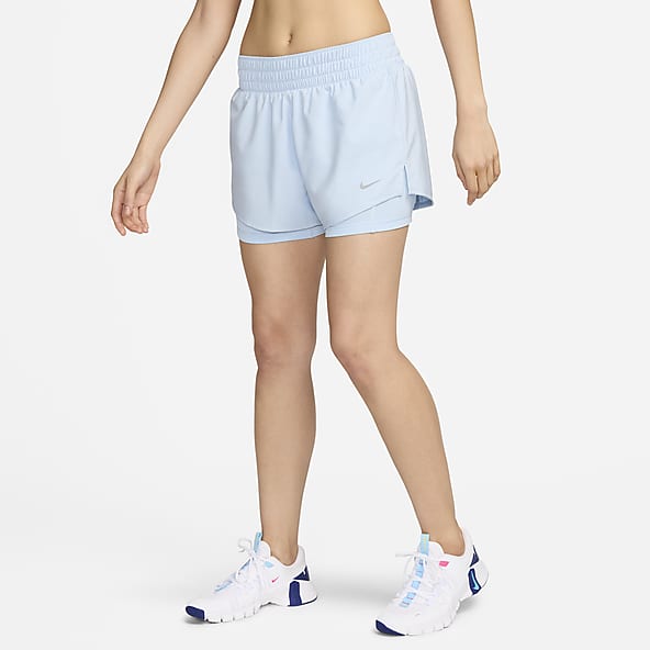 Buy HIGH-WAISTED DARK BLUE SPORTS SHORTS for Women Online in India