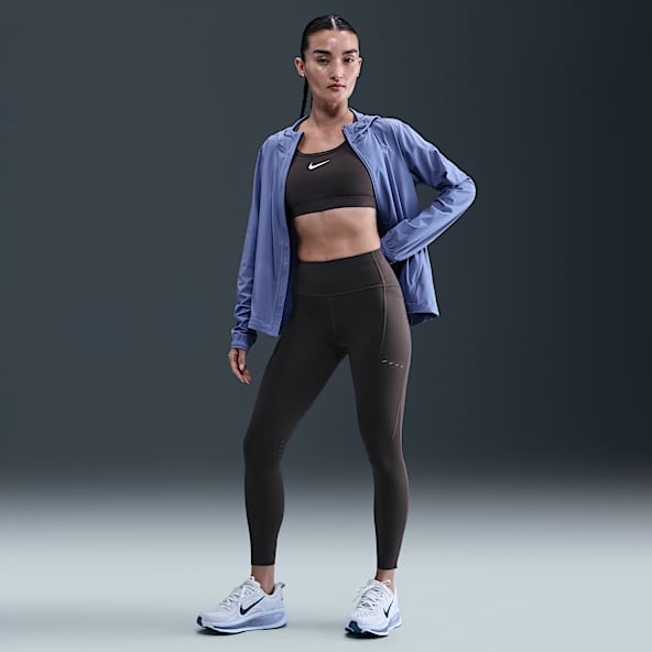 Nike Swift เลกกิ้งวิ่งเอวสูง 7/8 ส่วนผู้หญิงพร้อมกระเป๋า