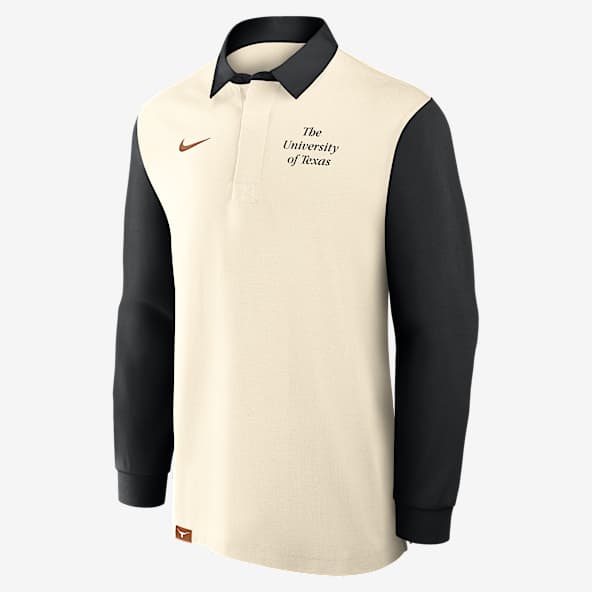 Texas Rugby Playera de manga larga universitaria Nike para hombre