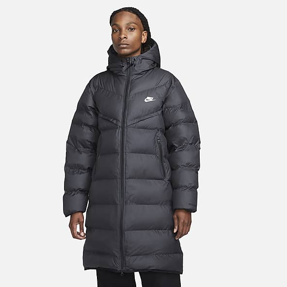 Nike, Jackets & Coats, Nike White Green Accent Puffer Down Jacket Pockets