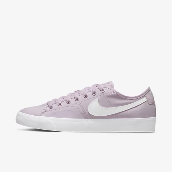 purple nike skate shoes