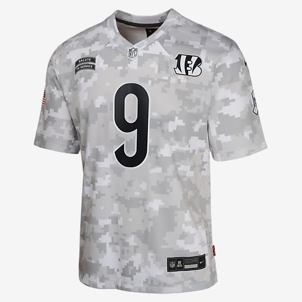 Joe Burrow Cincinnati Bengals Salute to Service Big Kids' Nike Dri-FIT NFL Limited Jersey
