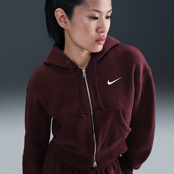 Nike Sportswear Phoenix Fleece Women's Loose Full-Zip Cropped Hoodie