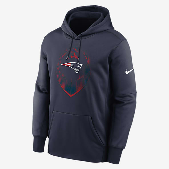 New England Patriots Icon Men’s Nike Therma NFL Pullover Hoodie