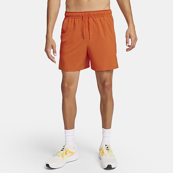 Set of Nike Pro sports bra and shorts (Orange) / S size, Men's