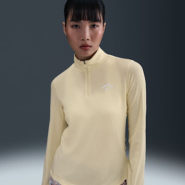 Nike Trail Mellanlagertröja för löpning Dri-FIT med kvartslång dragkedja för kvinnor