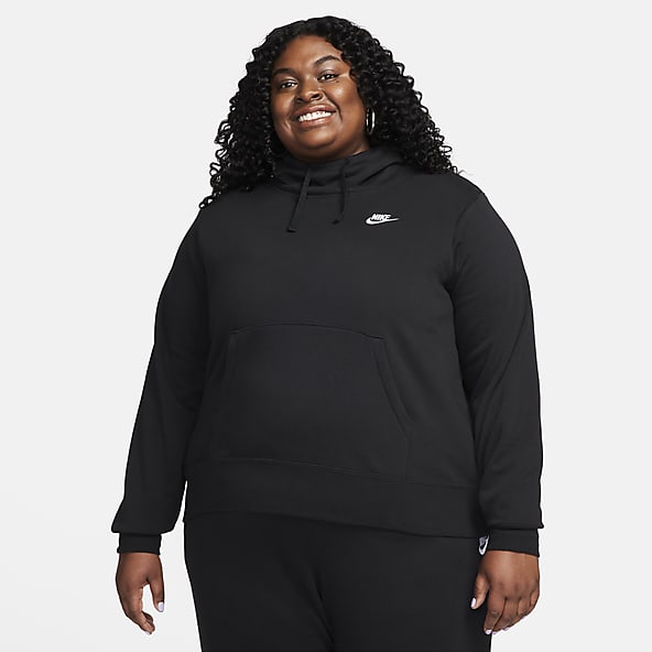 Nike Sportswear Washed Fleece Womens Active Hoodies, Black/Black, Small :  : Clothing, Shoes & Accessories