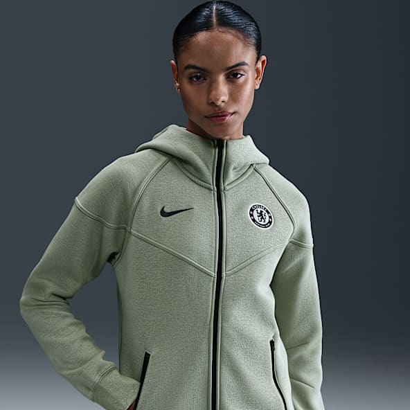 Tech Windrunner Nike Football hettejakke i fleece til dame