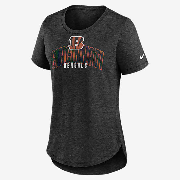 Women's Nike Black Cincinnati Bengals High Hip Performance Long Sleeve T-Shirt Size: Extra Small