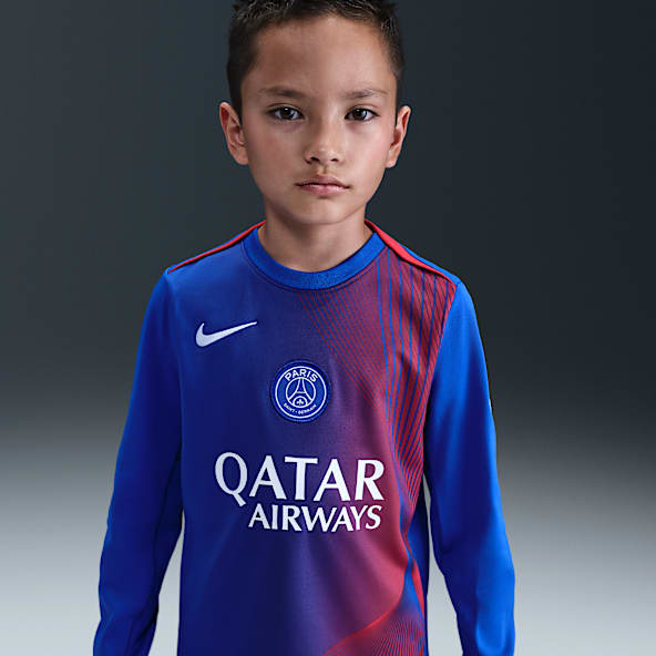Paris Saint-Germain Academy Pro Third Older Kids' Nike Dri-FIT Total 90 Football Pre-Match Long-Sleeve Top