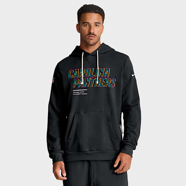 Carolina Panthers Crucial Catch Sideline Men's Nike Dri-FIT NFL Pullover Hoodie