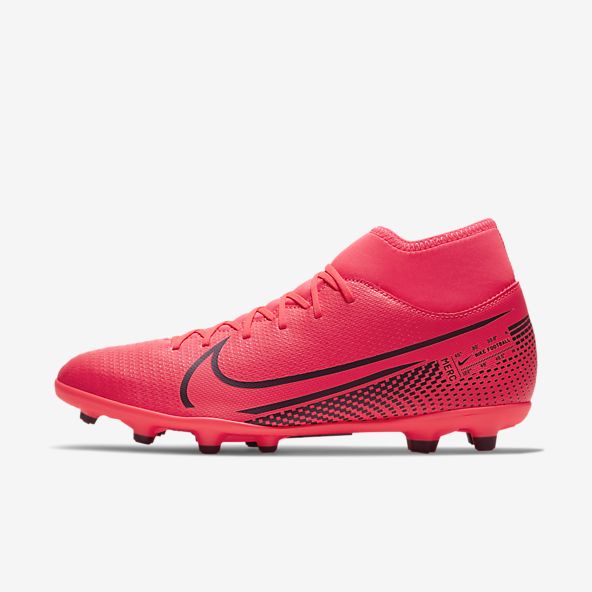 red nike football shoes