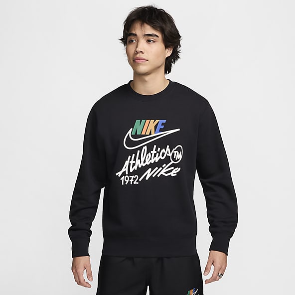 mens black nike crew neck