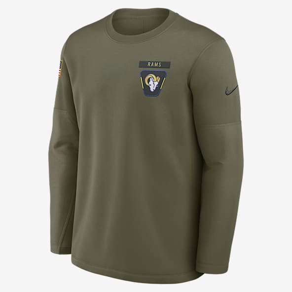 Los Angeles Rams Salute to Service Sideline Triumphant Win Coach Men's Nike NFL Pullover Crew