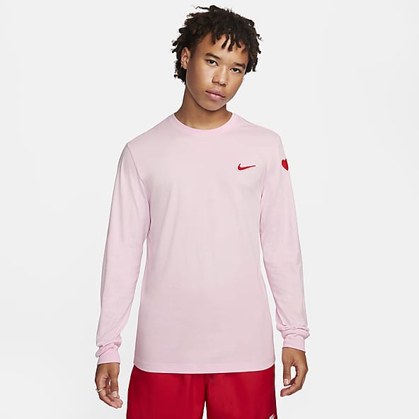 Men's Standard Pink Long Sleeve Shirts. Nike AU